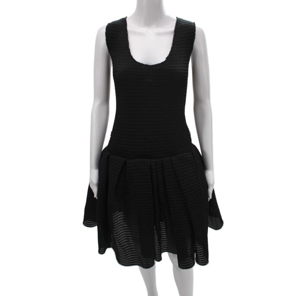 Lanvin Womens Fit & Flare Black Dress Size 42